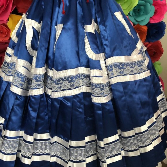 Mexican China Poblana SKIRT only 5 de mayo day of - Picture 4 of 4